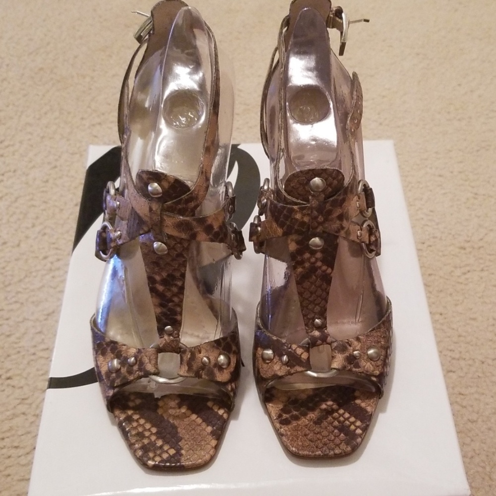 Nine west open toe heel